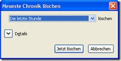 Firefox - Chronik löschen