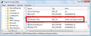 Internet Explorer - missbrauchte Fenstertitel