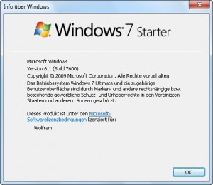 Windows 7 Starter-Edition