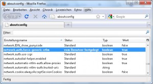 Firefox Proxy-Problem