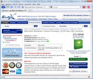 Windows 7 im Dowload-Kauf